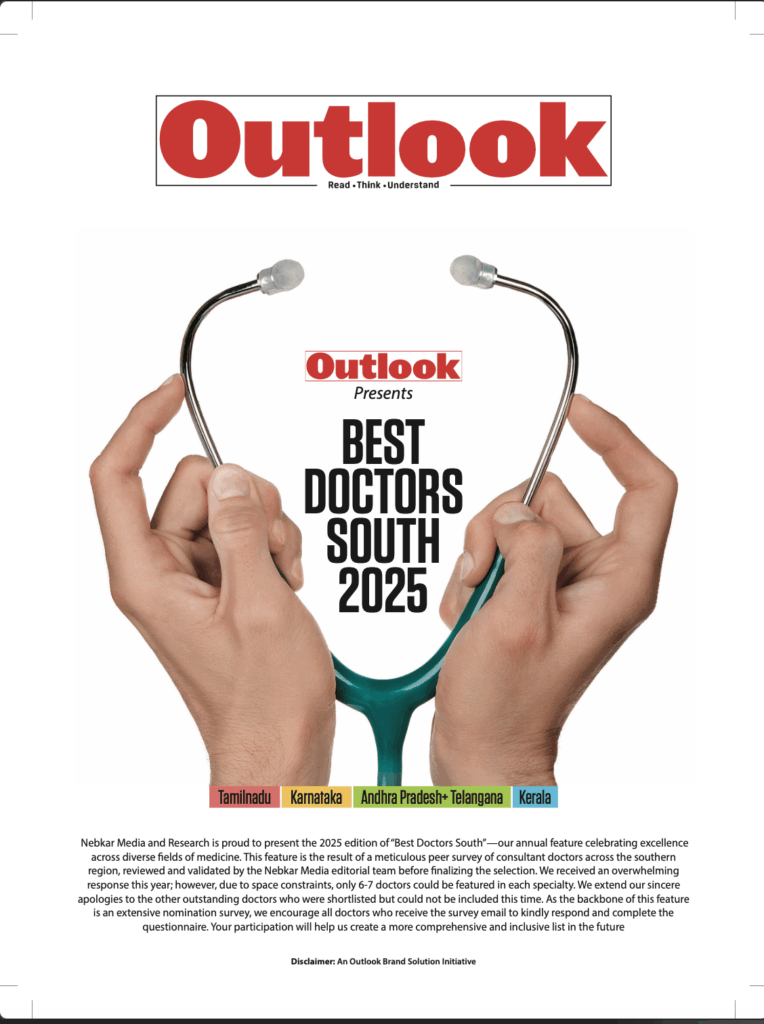 Dr. Rajshekhar C Jaka Recognized Among the Best Doctors South 2025 by Outlook